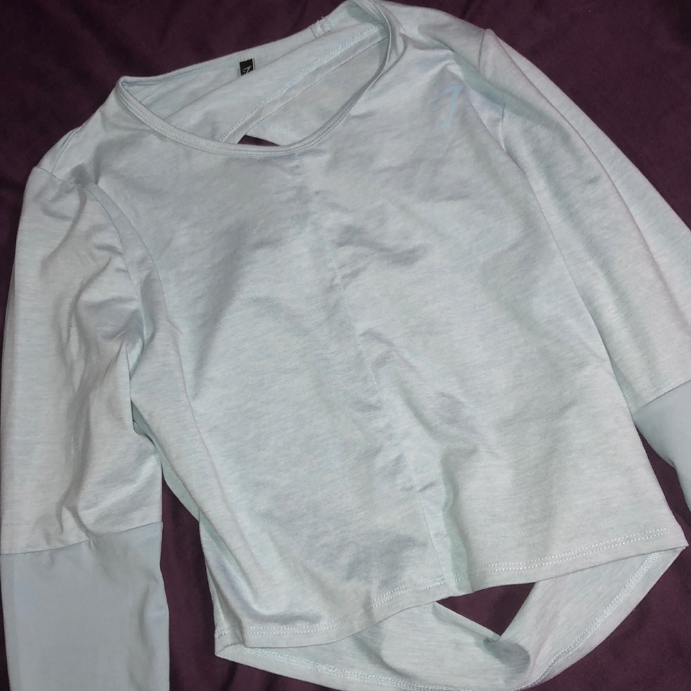 Gymshark Nikki Blackketter Drop Back Crop Top